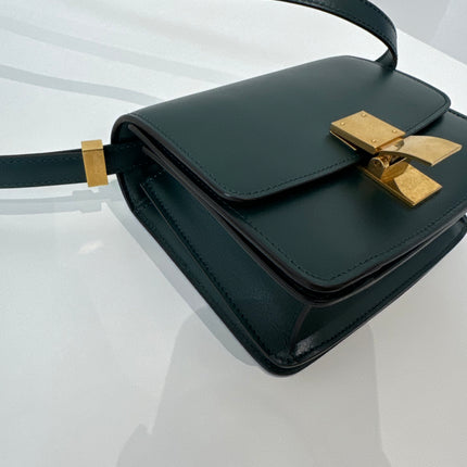 Sac Celine small Classic box vert sapin