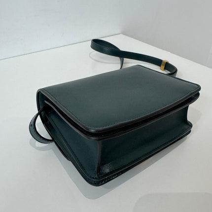 Sac Celine small Classic box vert sapin