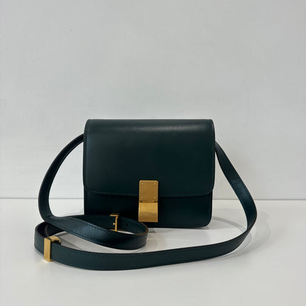 Sac Celine small Classic box vert sapin