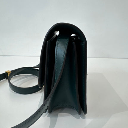Sac Celine small Classic box vert sapin