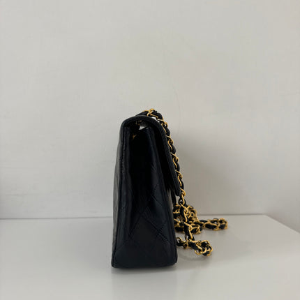 Sac Chanel Timeless vintage 20cm marine