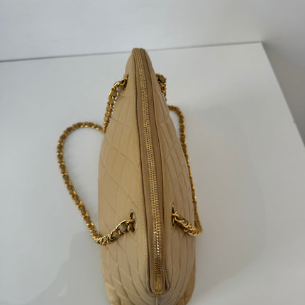 Sac Chanel shopping épaule beige