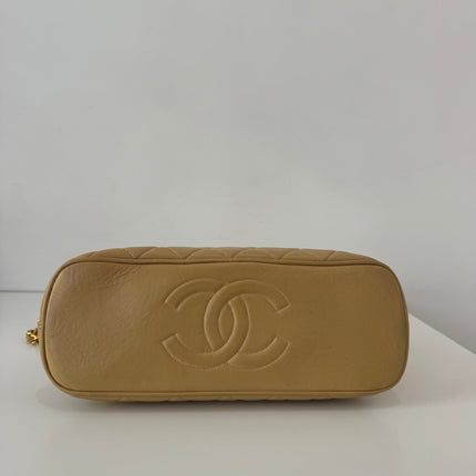 Sac Chanel shopping épaule beige