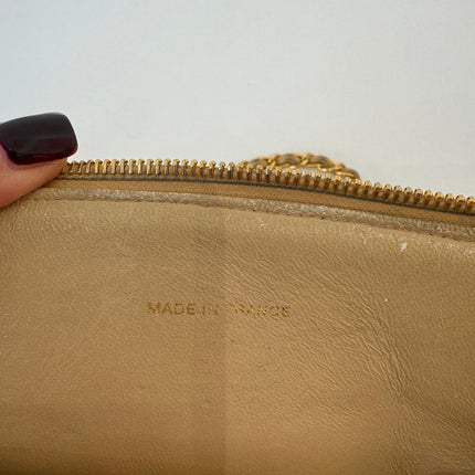 Sac Chanel shopping épaule beige
